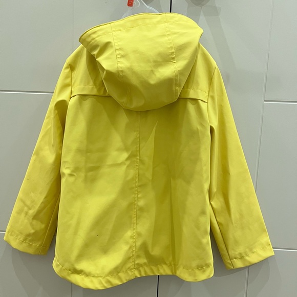 COPY - Gap Kids Broght Lemon Yellow Rain Jacket Coat waterproof S - Picture 2 of 8